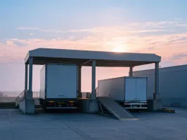 Parcel hub dock with mixed trailer heights